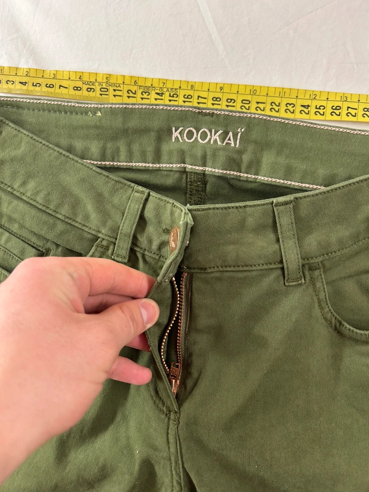 Jean vert vintage kookaï style rétro y2k – photo 7